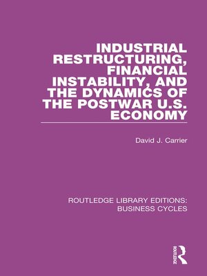 cover image of Industrial Restructuring, Financial Instability and the Dynamics of the Postwar US Economy (RLE